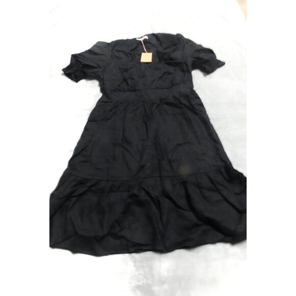 Boden Women's Size 14L Black Anna Linen Short Dress NWT - Picture 1 of 8